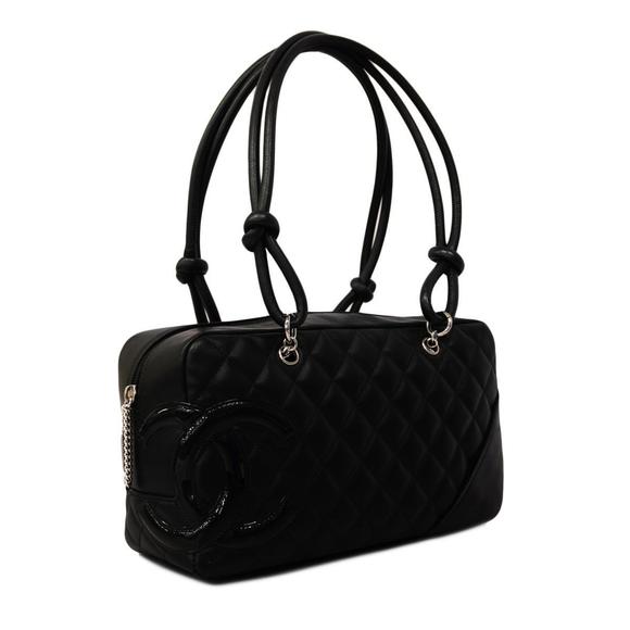 Chanel Cambon Shoulder Black Lambskin Bag - Picture 1 of 12